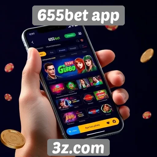 Avaliação da interface do 655bet app